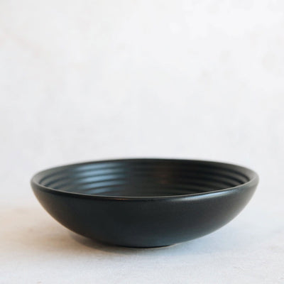 Black Ceramic Serving Bowl