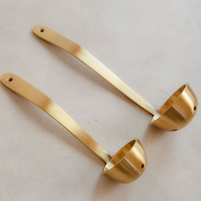 Brass Slotted Spoon