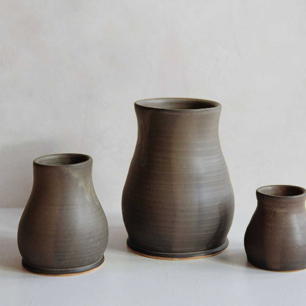 Ceramic Bloom Vase - Mocha
