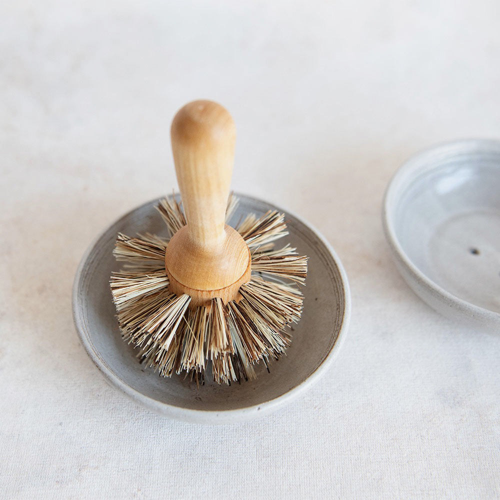 Simple Ceramic Dish Brush Holder –