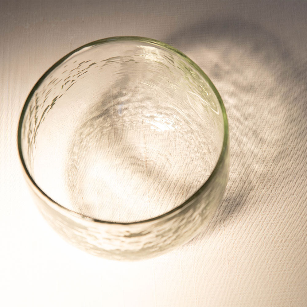 Dimpled Glass Bowl
