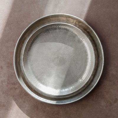 Etched Tray - Silver Finish