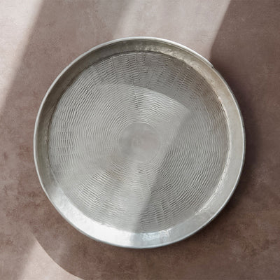 Etched Tray - Silver Finish