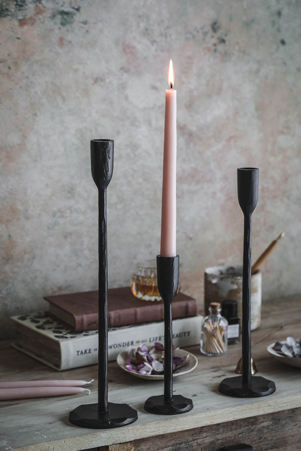 Candlestick - Antique Black
