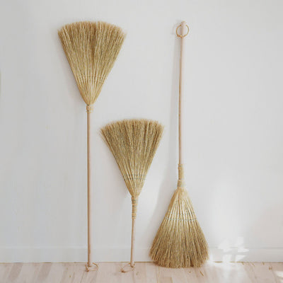 Woven Broomcorn & Ash Broom