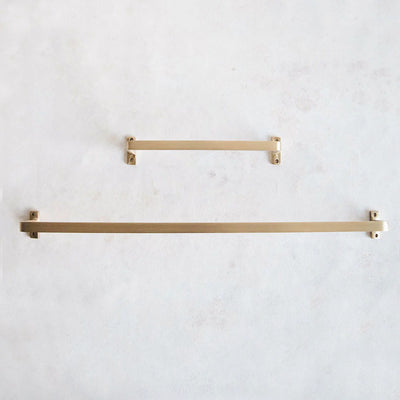 Simple Matte Brass Towel Bar
