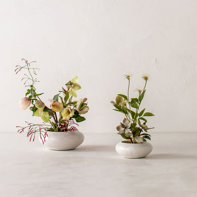 Minimal Ceramic Ikebana Vase