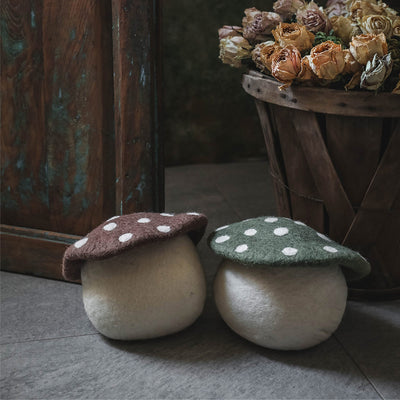 Wool Mushroom Doorstop