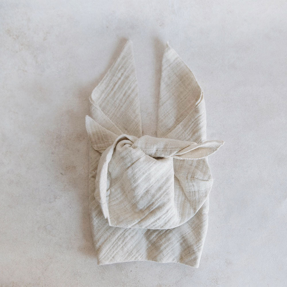 Cotton Bento Bag Set - Natural