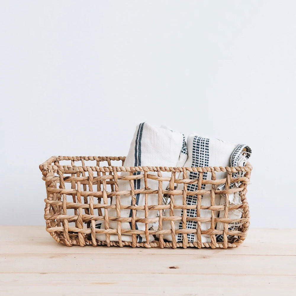 Handwoven Oblong Basket