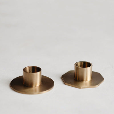 Petite Brass Candle Holder