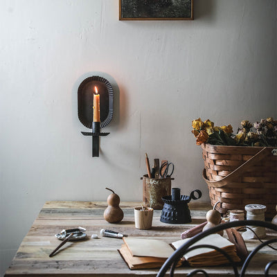 Petite Scalloped Candle Sconce