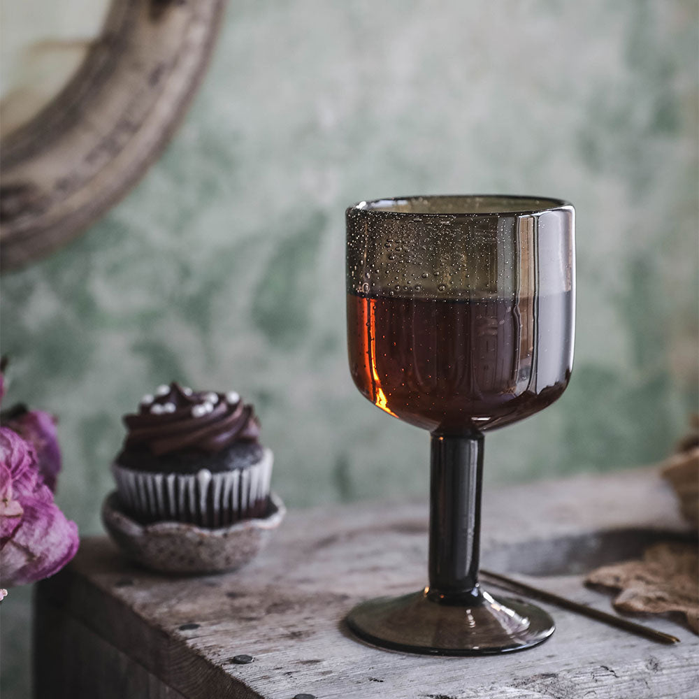 Handblown Wine Glass - Dark