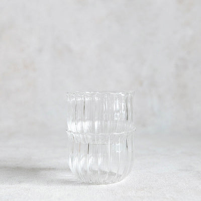 Petite Scalloped Glass Votive Set