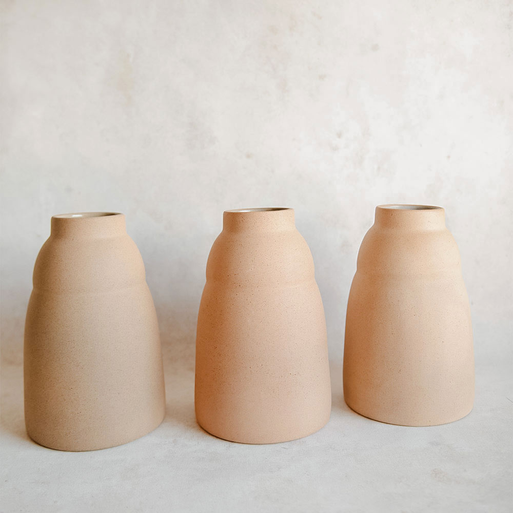Ceramic Terracotta Vase - Light