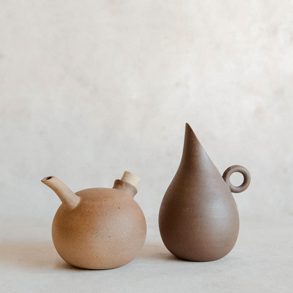 Ceramic Terracotta Oil & Vinegar Vessels