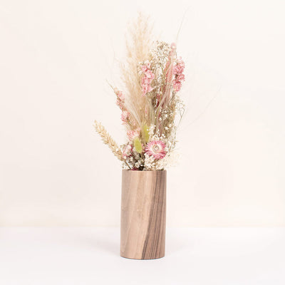 Walnut Dried Flower Vase Set