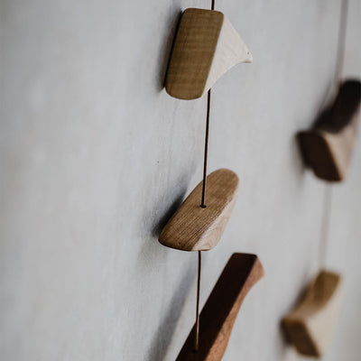 Wall Hanging Wood Stack - Small