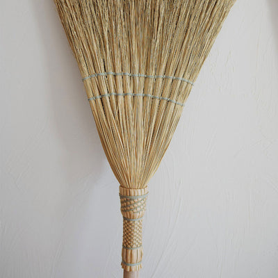 Woven Broomcorn & Ash Broom