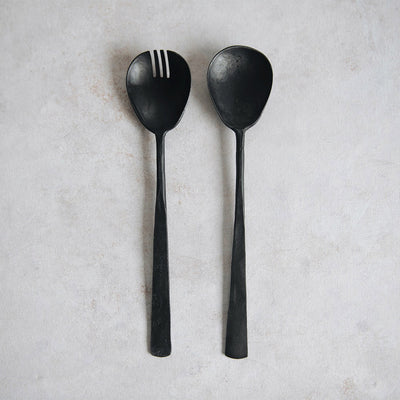 Rustic Hand Forged Serving Utensil Set