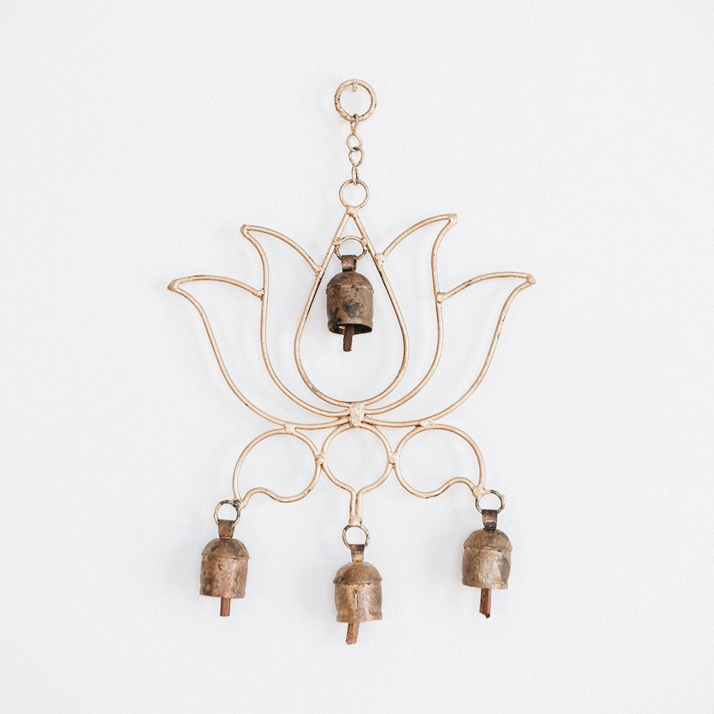 Handmade Copper Bell Chime - Lotus