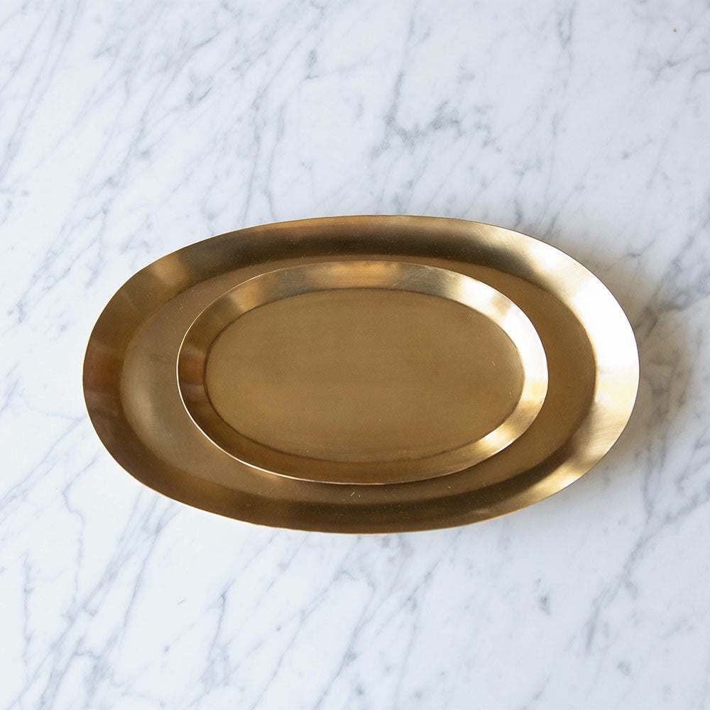 Oval Brass Tray - Medium