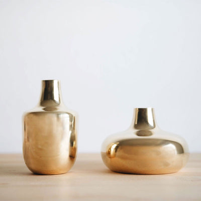 Artisan Brass Vase