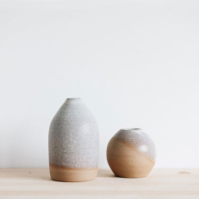 Ceramic Bud Vase - Dark