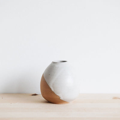 Ceramic Bud Vase - Light