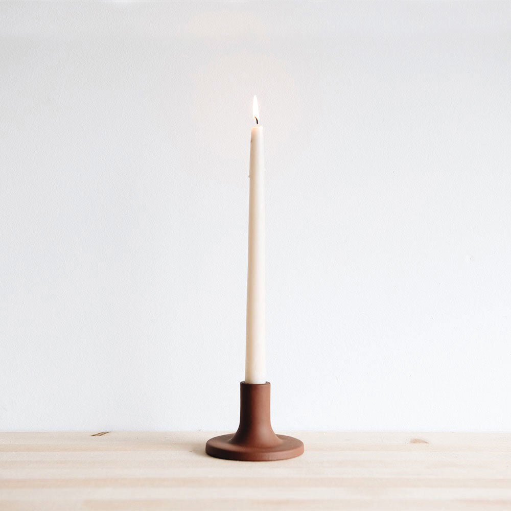 Ceramic Taper Candlestick - Earth