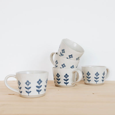 Ceramic Mug - Blue Blooms
