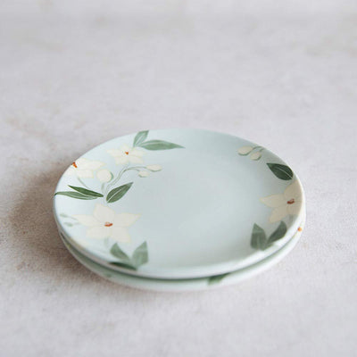 Porcelain Snack Plate - Floral
