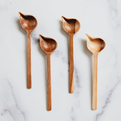 Wooden Corner Stirring Spoon Set