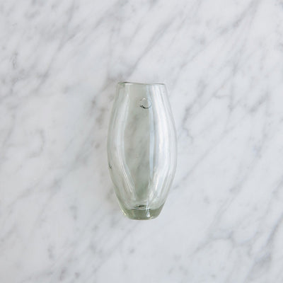 Small Recycled Glass Wall Vase