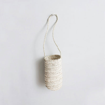 Long Palm Leaf Hanging Basket