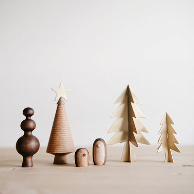 Wooden Holiday Penguin Set