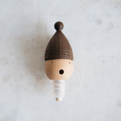 Wooden Holiday Wine Stopper