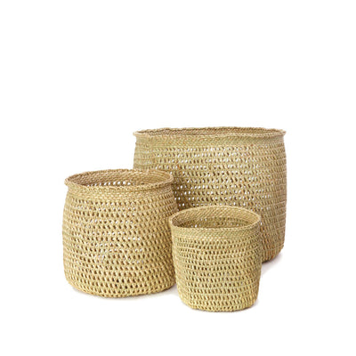 Woven African Iringa Storage Basket - Open Weave