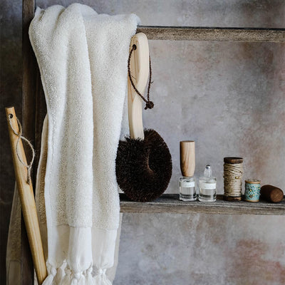 Hand-loomed Turkish Cotton Towel - Natural