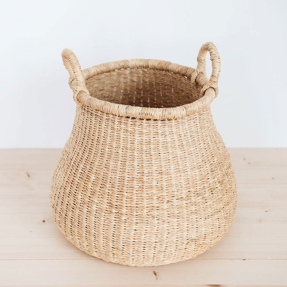 Logan Elephant Grass Basket - Natural
