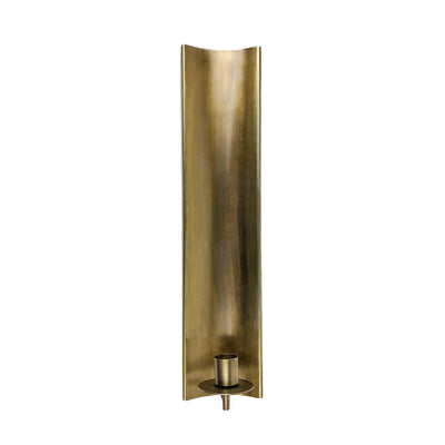 Brass-plated Candle Sconce - Long