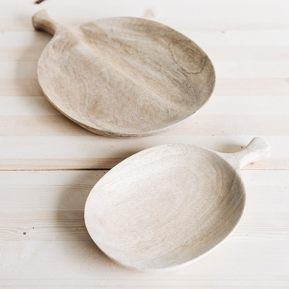 Round Mango Wood Serving Platter