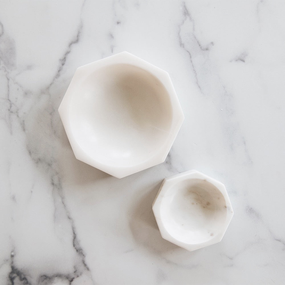 Marble Octagon Bowl - Small