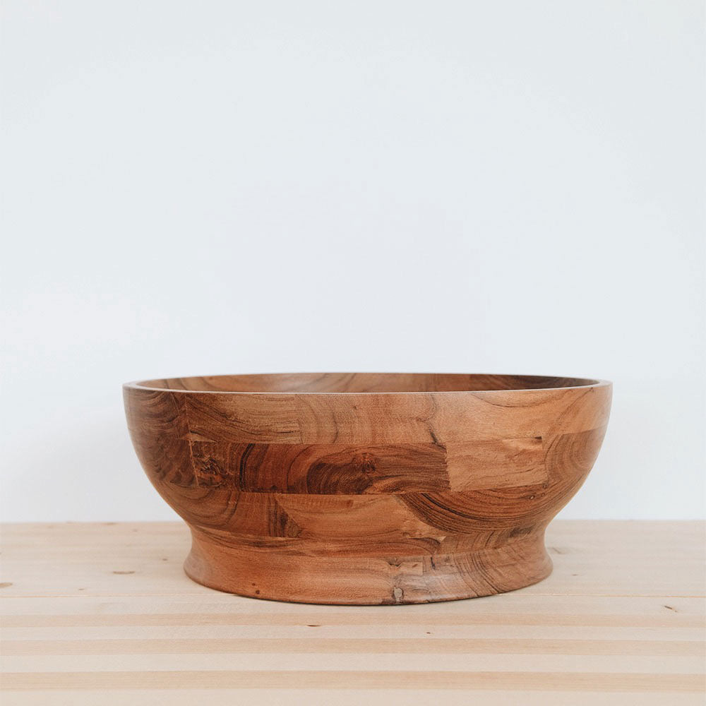 Oversized Acacia Wood Bowl