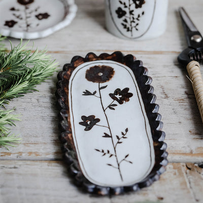 Hand-painted Porcelain Posy Plate