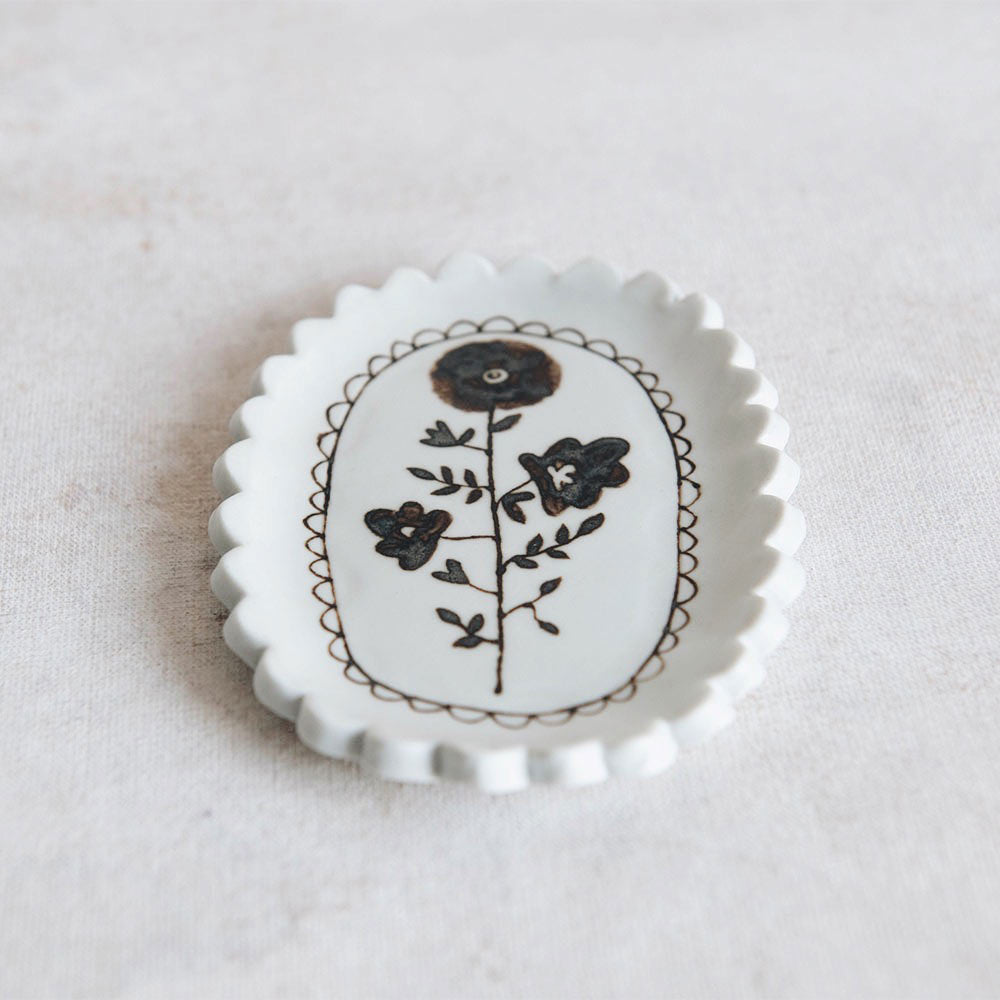 Hand-painted Porcelain Posy Tray