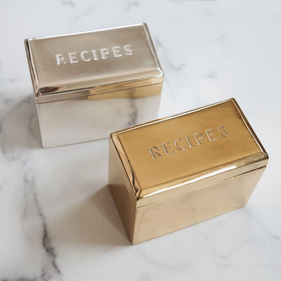 Brass Recipe Box