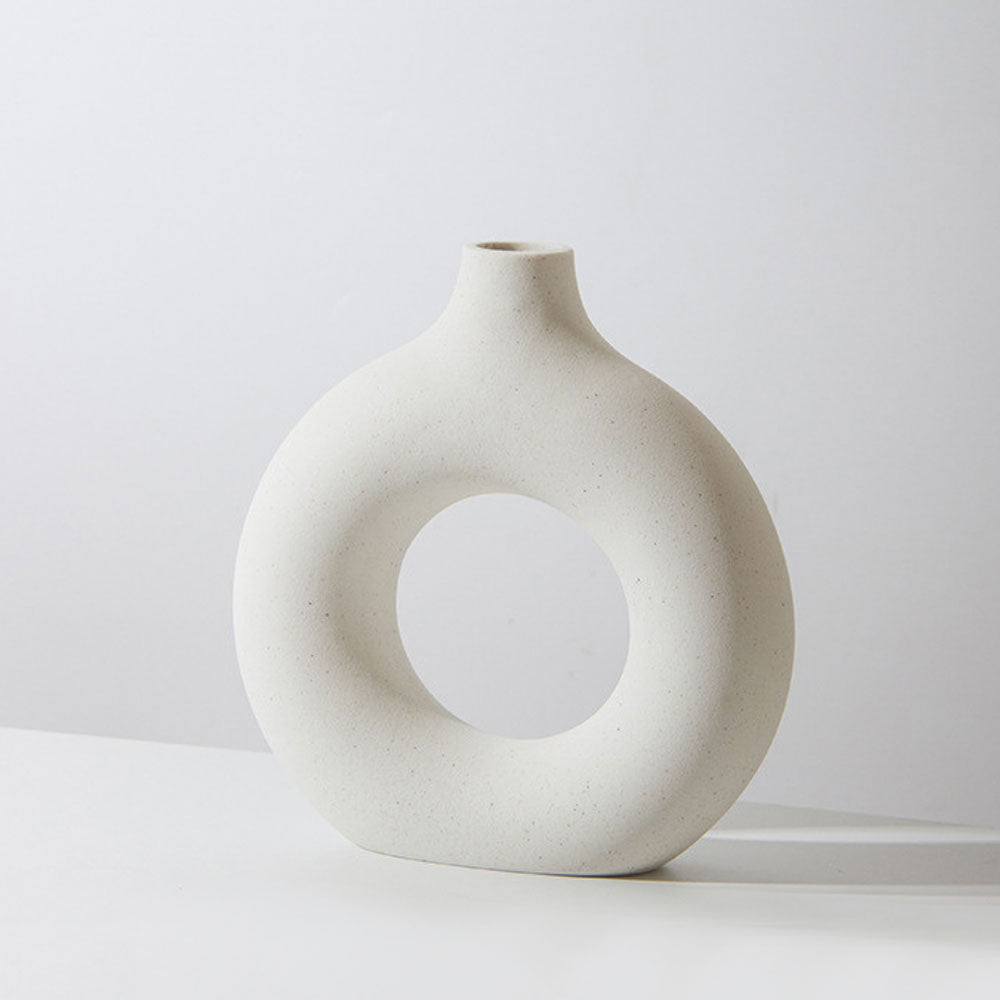 Round Ceramic Vase