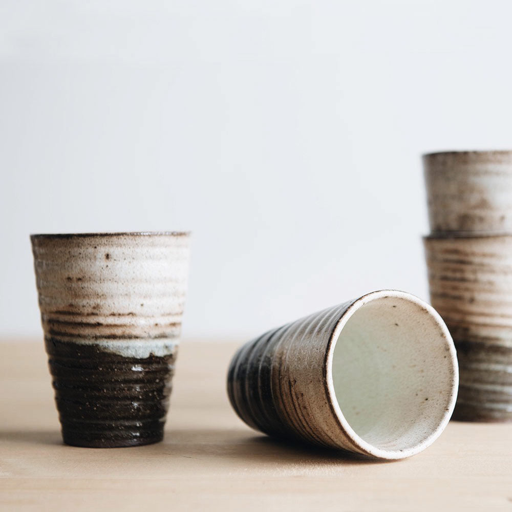 Rustic Ceramic Cup - Set of 4