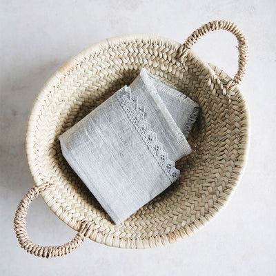 Small Woven Palm Leaf Tray